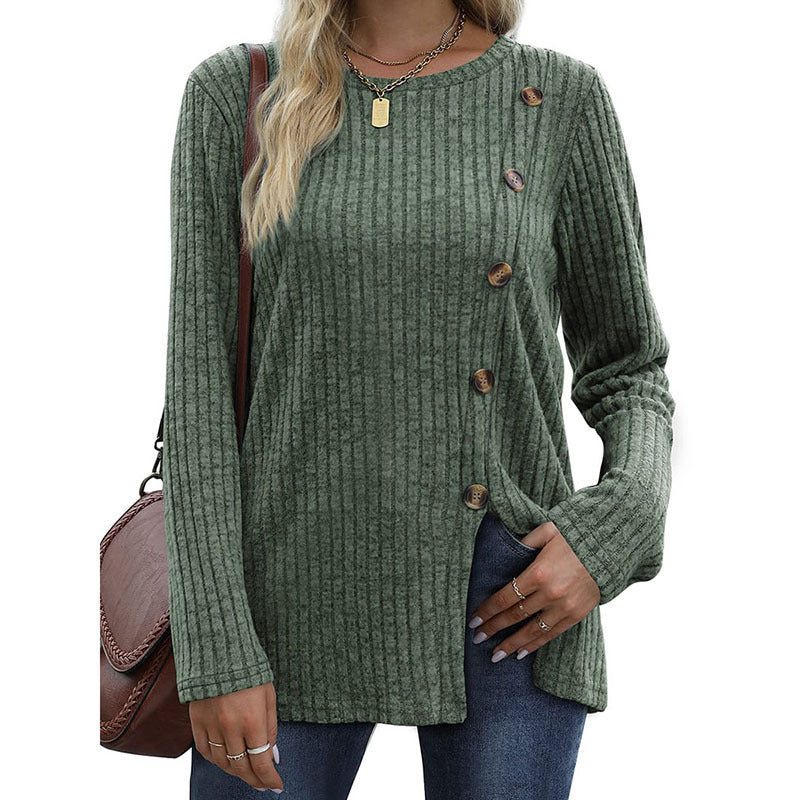 Adina | Stylish Side-Button Sweater