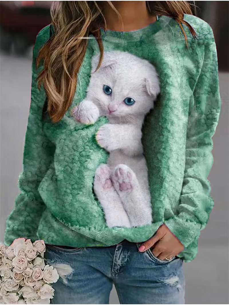 Mira | Women Cozy Animal Print Sweatshirt