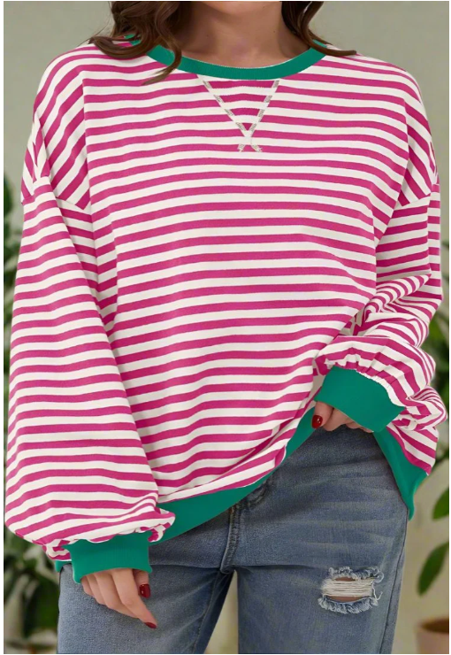 Lina | Women Casual Striped Sweatshirt
