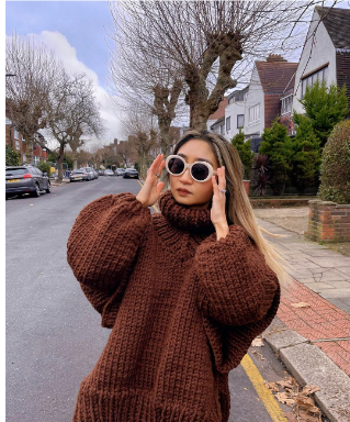 Nadia | Women Oversized Turtleneck Sweater