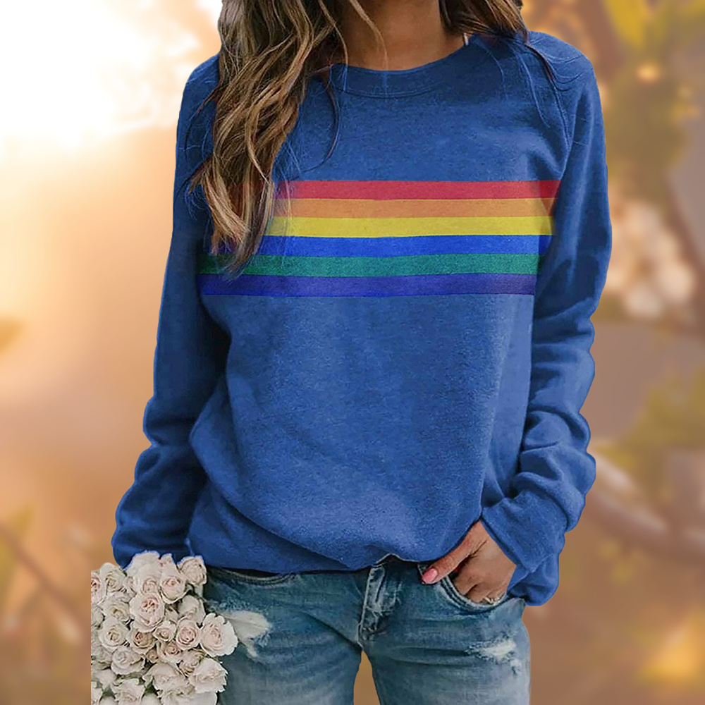 Klarien | Stylish Women Rainbow Sweatshirt