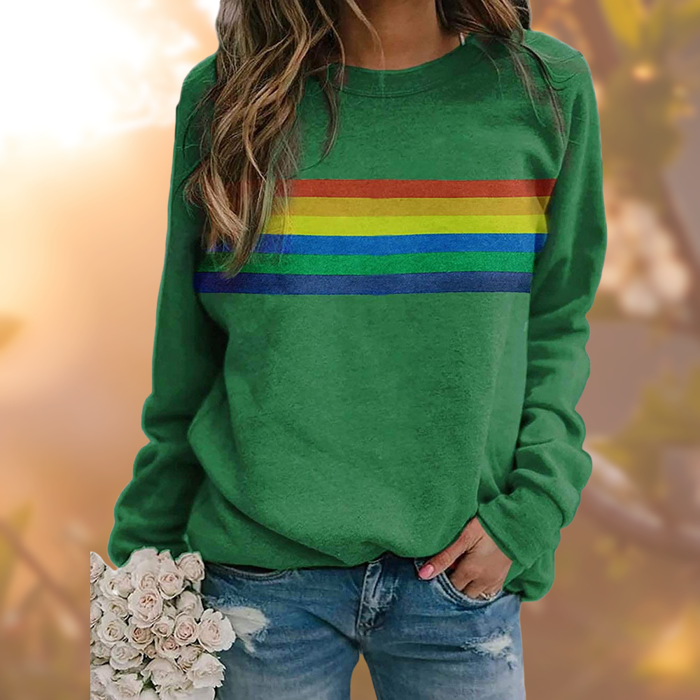 Klarien | Stylish Women Rainbow Sweatshirt