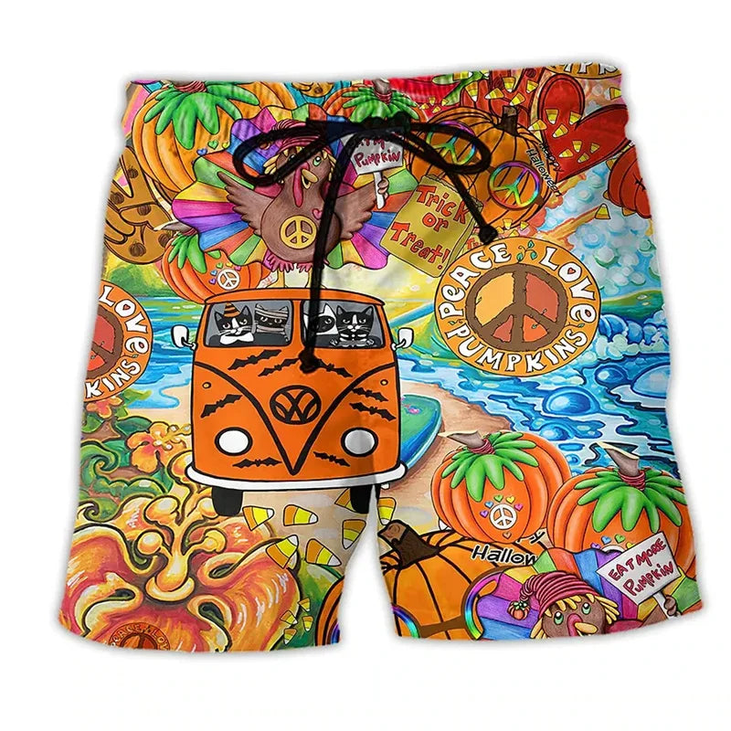 Carter | Printed Quick-Dry Swim Shorts
