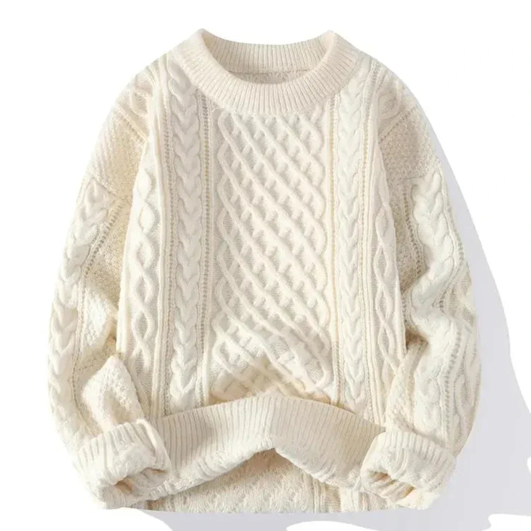 Ryder | Classic Knit Sweater with Patterned Details
