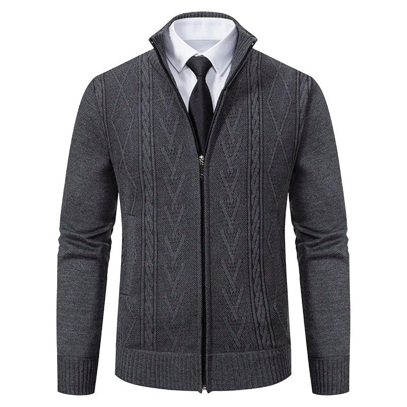 Gideon | Elegant Zip-Up Sweater