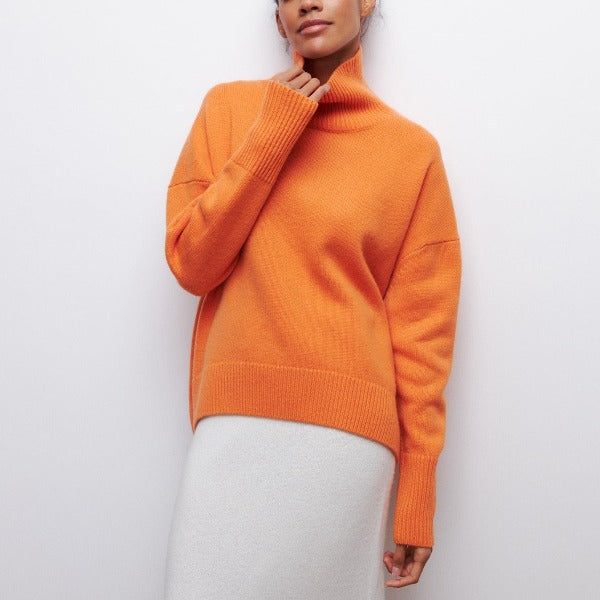 Olandria | High Ribbed Turtleneck Sweater