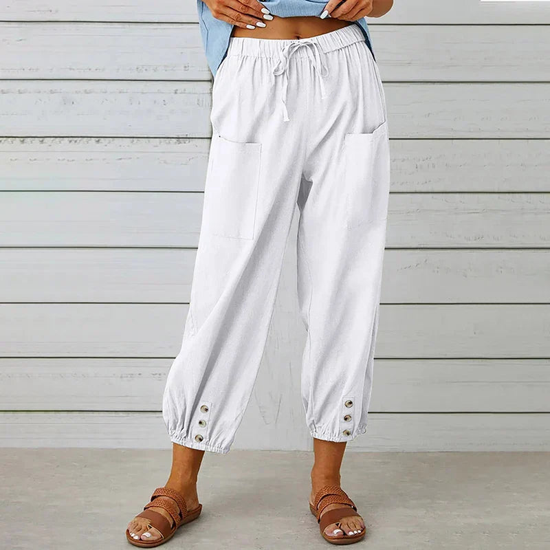 Nora | Mid-Waist Breathable Wide Leg Pants