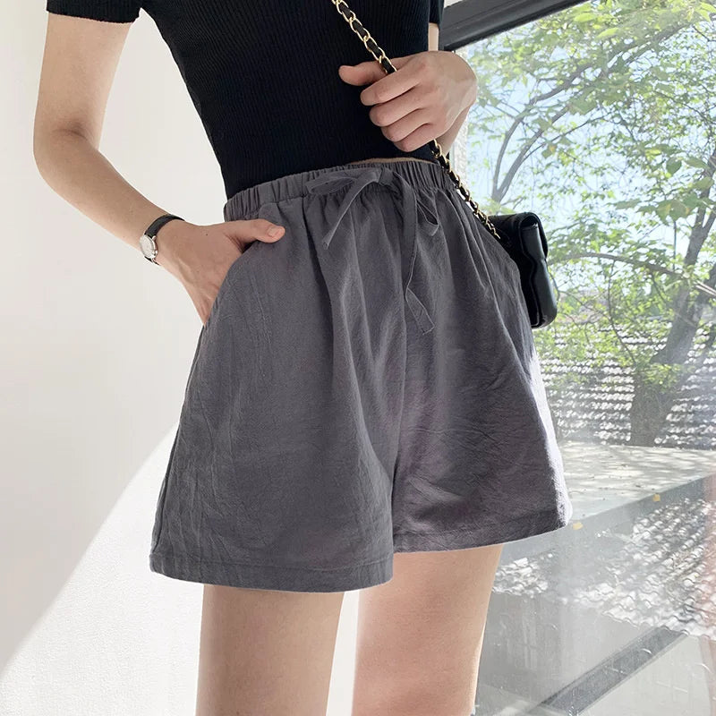 Maris | Relaxed Linen with Tie Waist Shorts