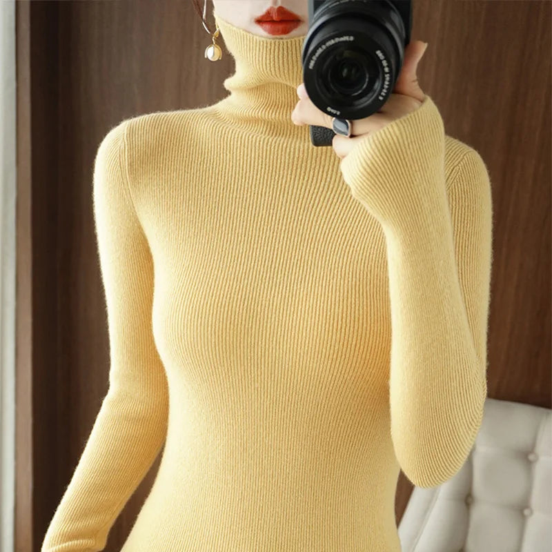 Vivienne | Women Casual Turtleneck Pullover Sweater