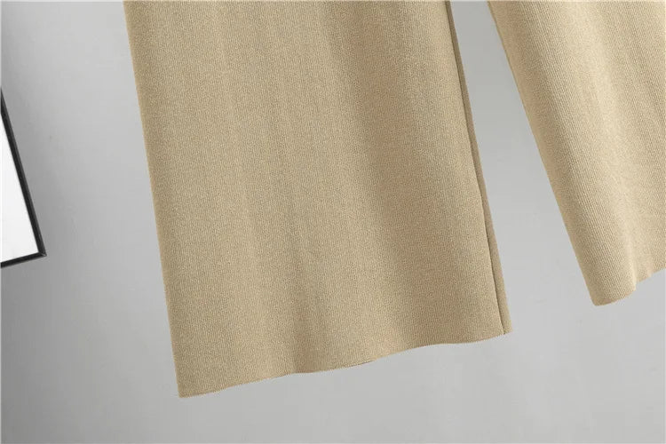 Mira | Elegant Knitted Set Cardigan Trousers