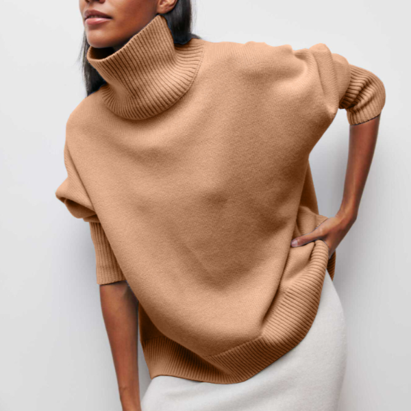 Olandria | High Ribbed Turtleneck Sweater