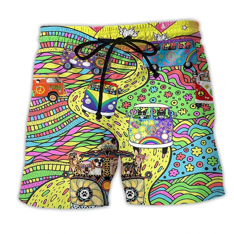 Carter | Printed Quick-Dry Swim Shorts