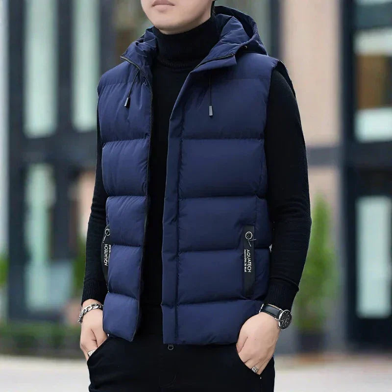 Bruno | Classic Quilted Vest with Hood