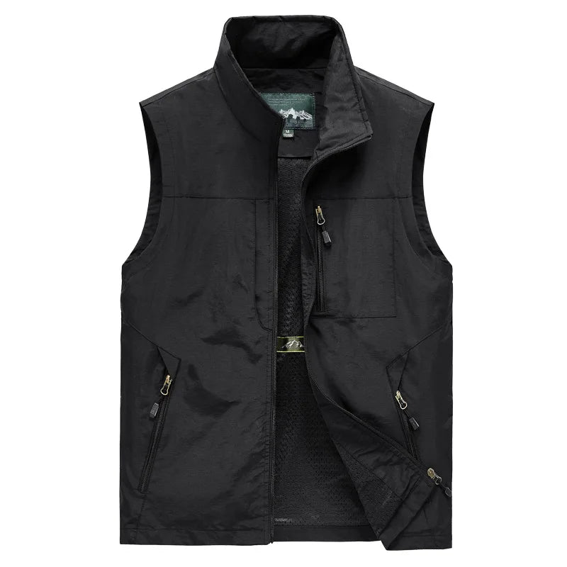 Griffin | High Collar Cargo Vest