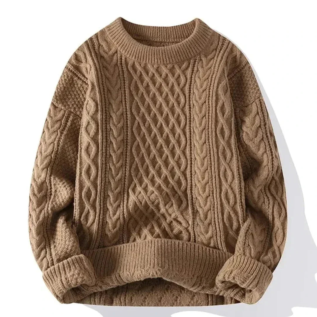 Ryder | Classic Knit Sweater with Patterned Details