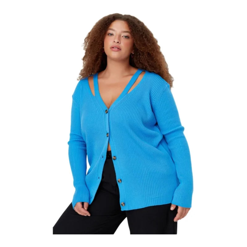 Ivy | Casual Plus Size Cardigan - Motheero