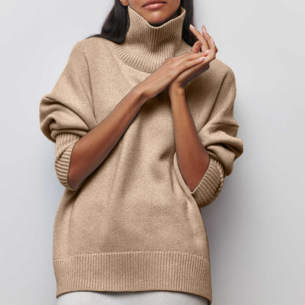 Olandria | High Ribbed Turtleneck Sweater