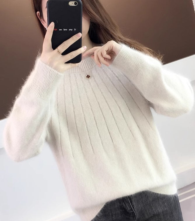 Winifred | Soft Cashmere Mock‑Neck Sweater