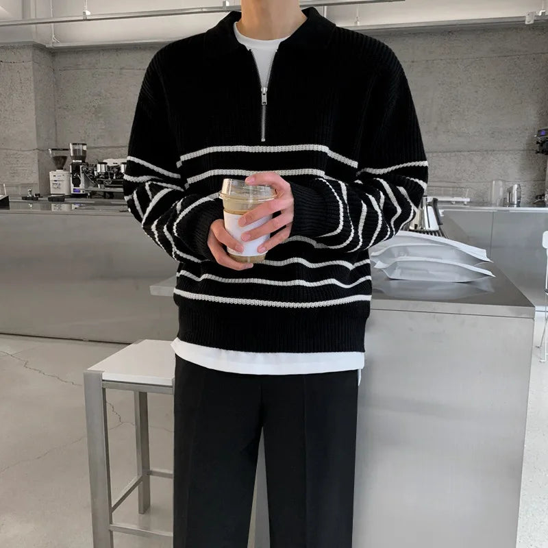 Thorne | Modern Striped Knit Sweater