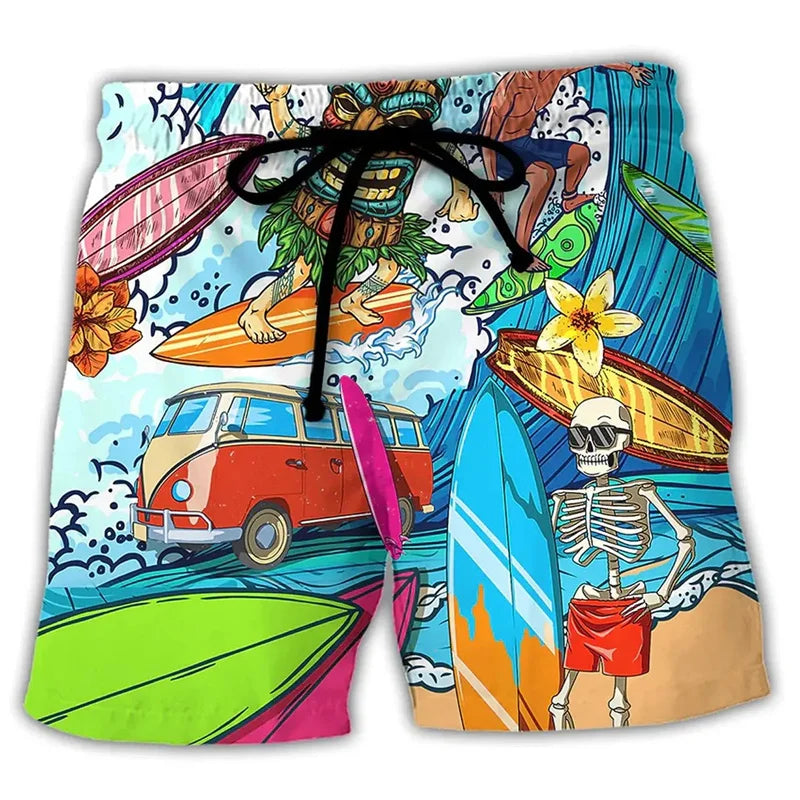 Carter | Printed Quick-Dry Swim Shorts