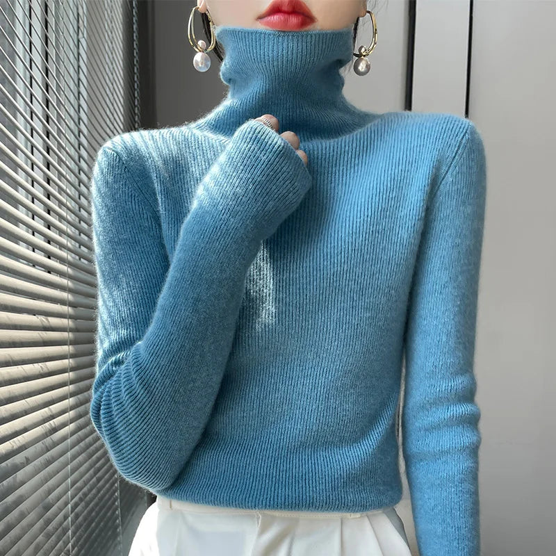 Vivienne | Women Casual Turtleneck Pullover Sweater