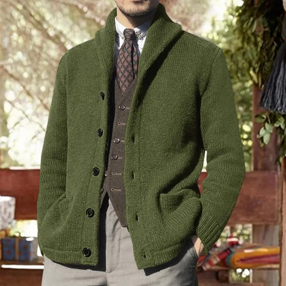 Kristoff | Elegant Long Sleeve Collared Cardigan