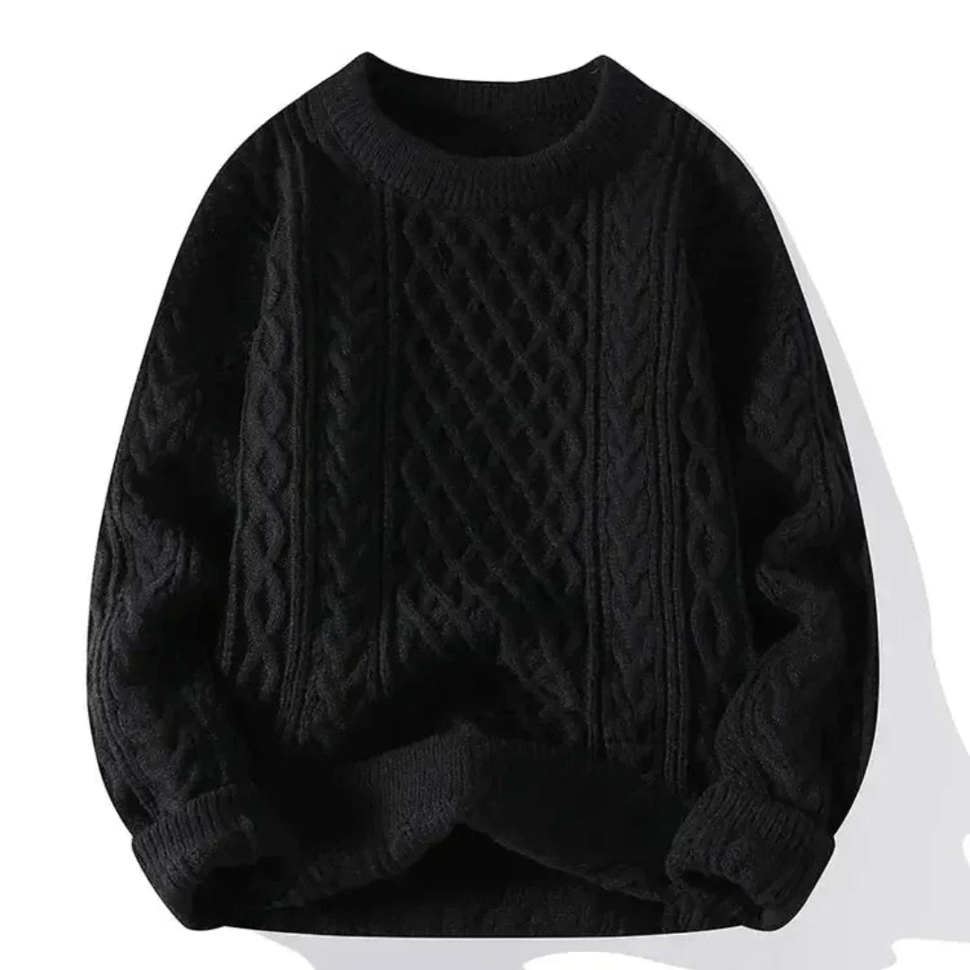 Ryder | Classic Knit Sweater with Patterned Details