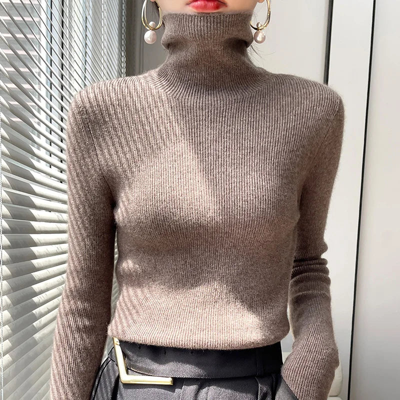 Vivienne | Women Casual Turtleneck Pullover Sweater