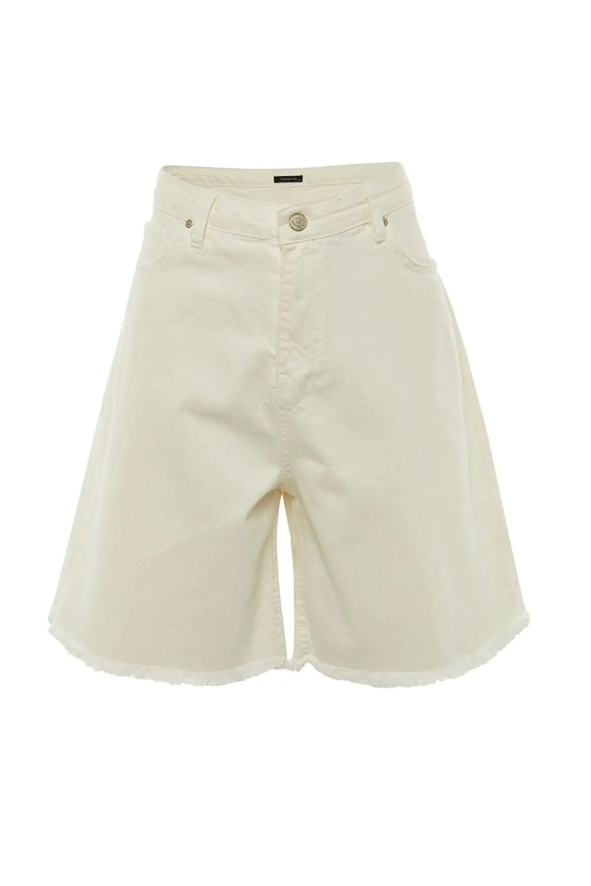 Zarina | Plus Sized High-Waisted Denim Shorts - Motheero