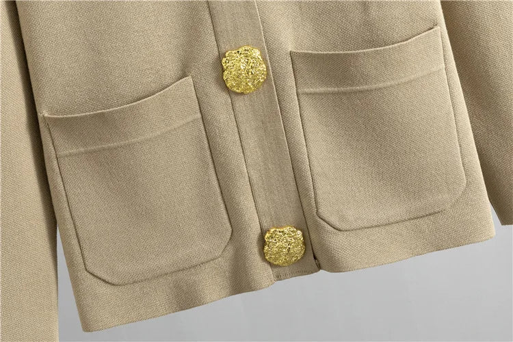 Mira | Elegant Knitted Set Cardigan Trousers