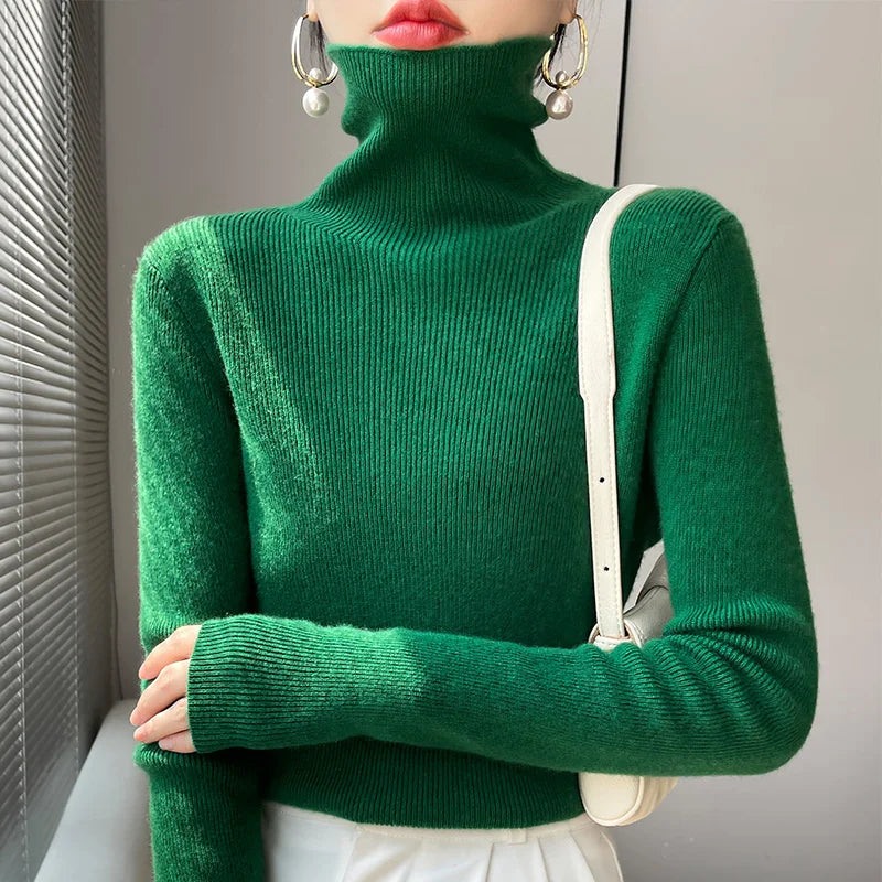 Vivienne | Women Casual Turtleneck Pullover Sweater