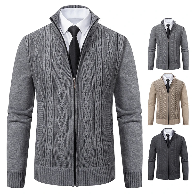 Gideon | Elegant Zip-Up Sweater