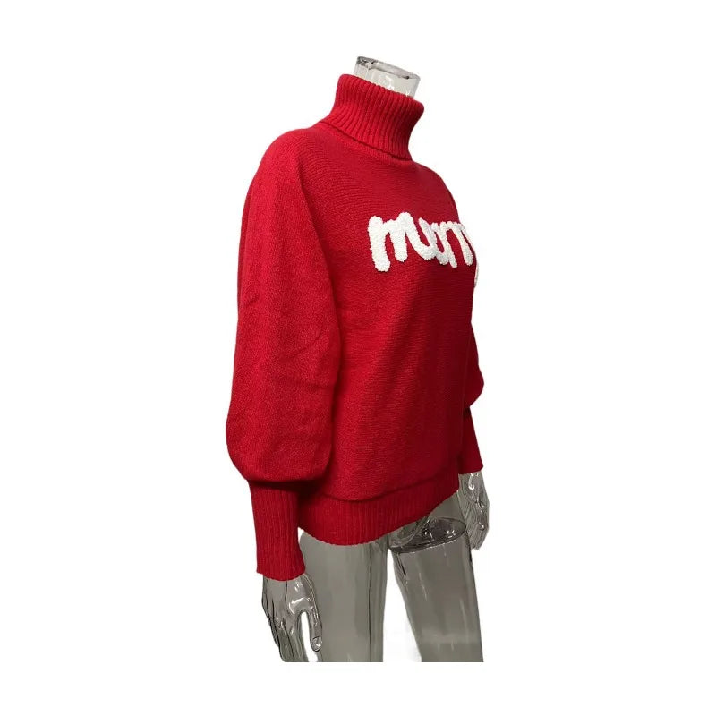 Cora | Women Festive Turtleneck Sweater