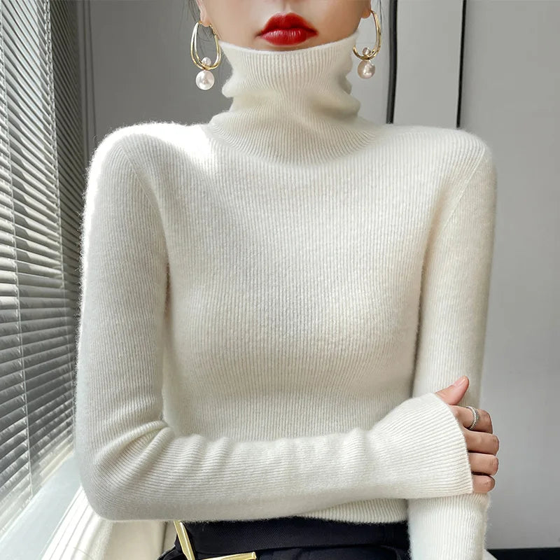 Vivienne | Women Casual Turtleneck Pullover Sweater