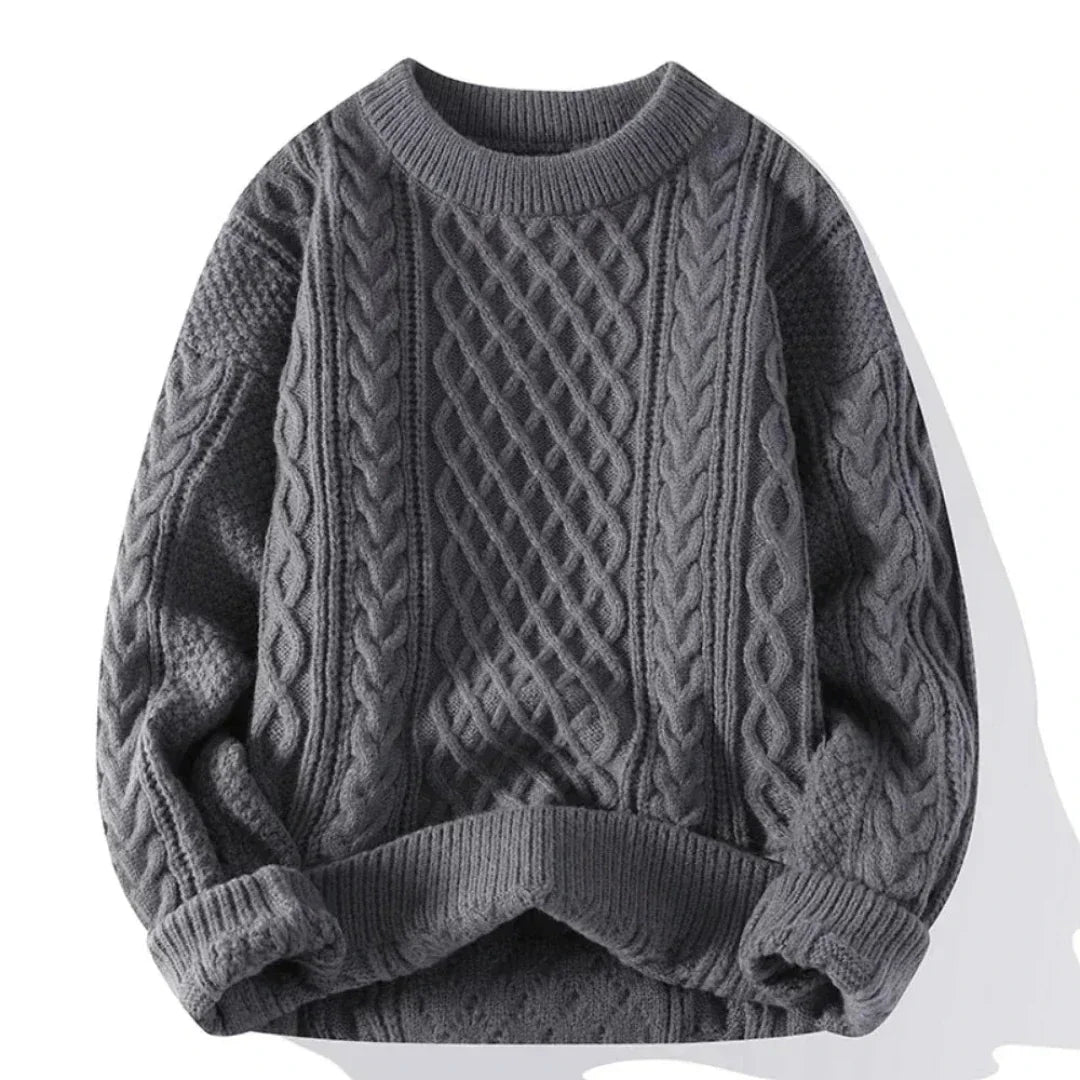 Ryder | Classic Knit Sweater with Patterned Details
