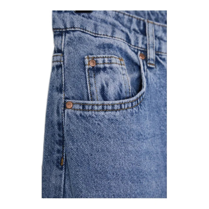 Seraphine | Mid-Waist Wide-Leg with Ribbon Detail Jeans