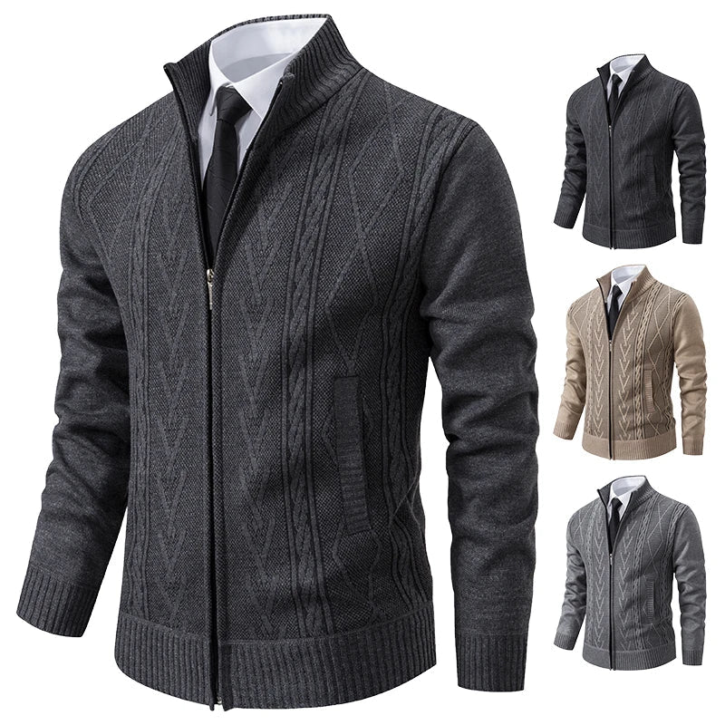 Gideon | Elegant Zip-Up Sweater