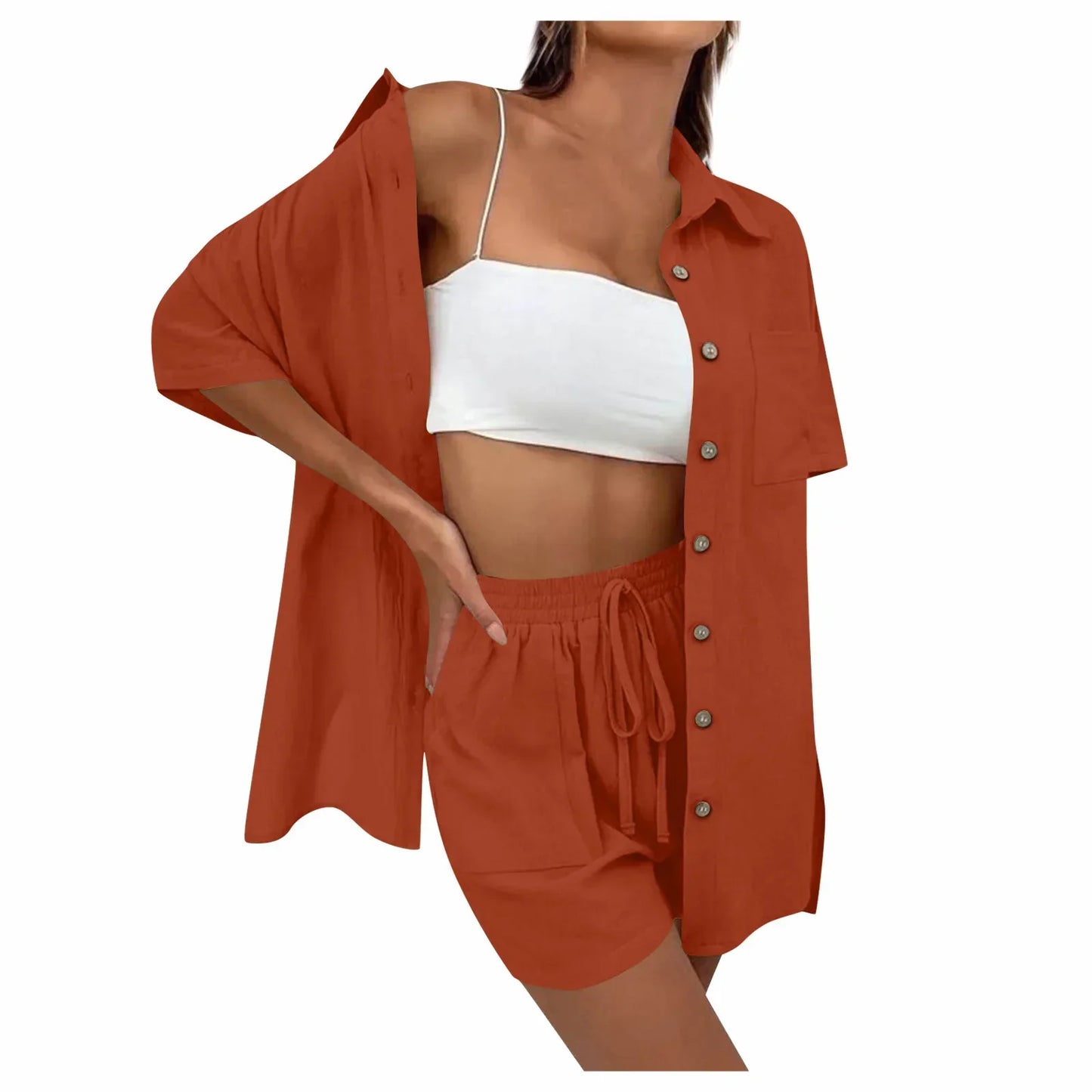 Mara | Loose Top and Casual Shorts Set - Motheero