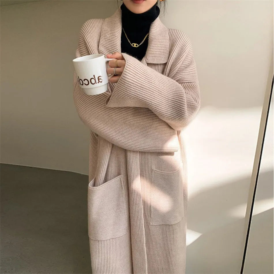 Serena | Elegant Oversized Cardigan for Women - Motheero
