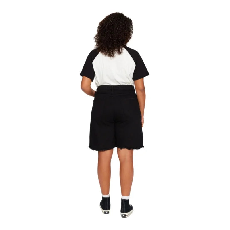 Zarina | Plus Sized High-Waisted Denim Shorts - Motheero