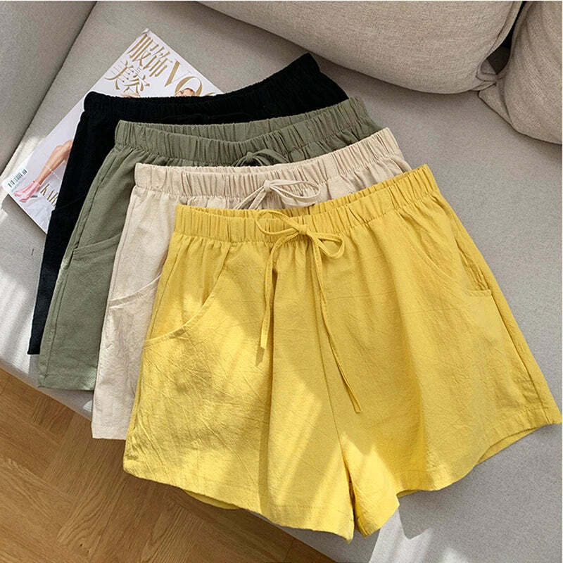 Maris | Relaxed Linen with Tie Waist Shorts