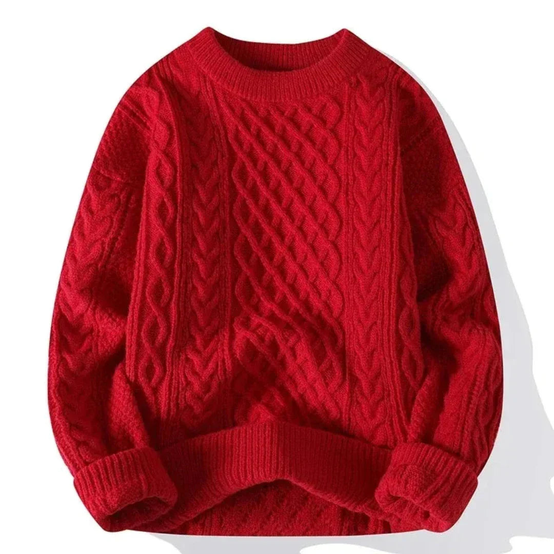 Ryder | Classic Knit Sweater with Patterned Details