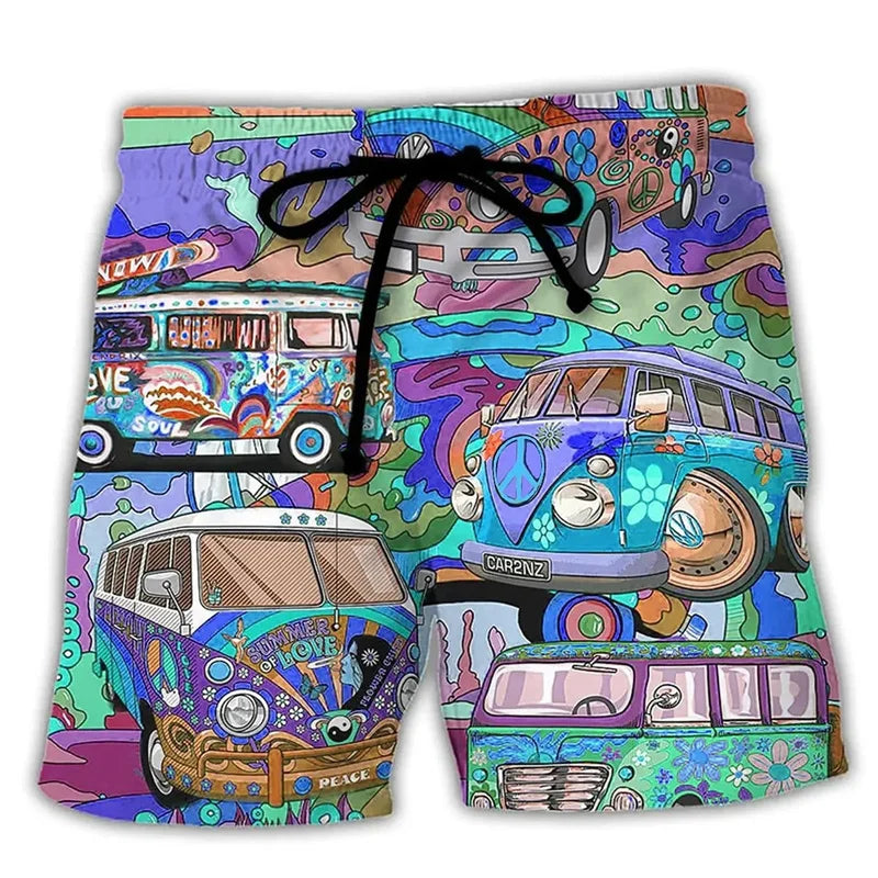 Carter | Printed Quick-Dry Swim Shorts