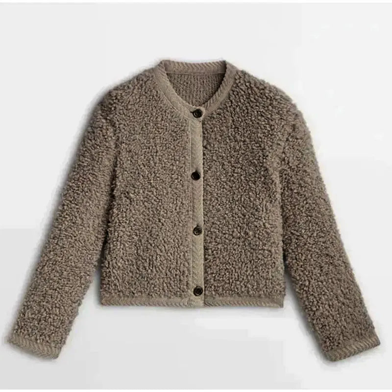 Mara | Women Teddy Button Cardigan