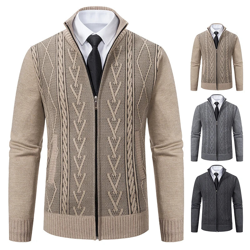 Gideon | Elegant Zip-Up Sweater