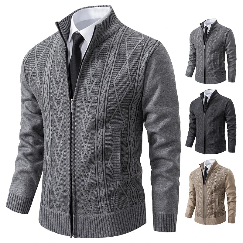 Gideon | Elegant Zip-Up Sweater