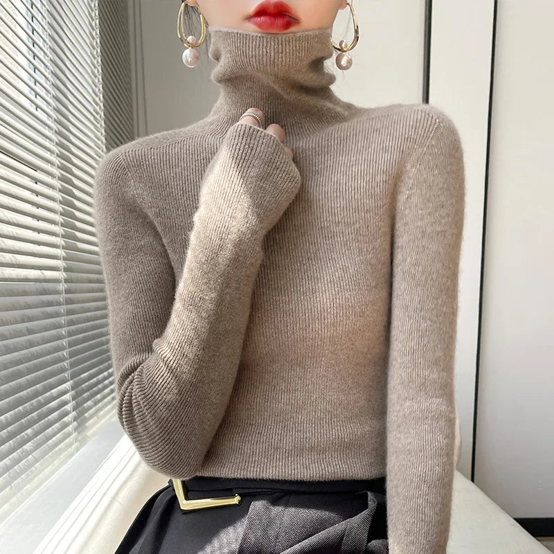 Vivienne | Women Casual Turtleneck Pullover Sweater
