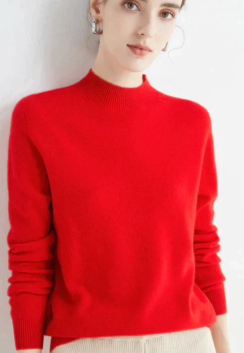 Marga | Elegant Long Mock Sweater