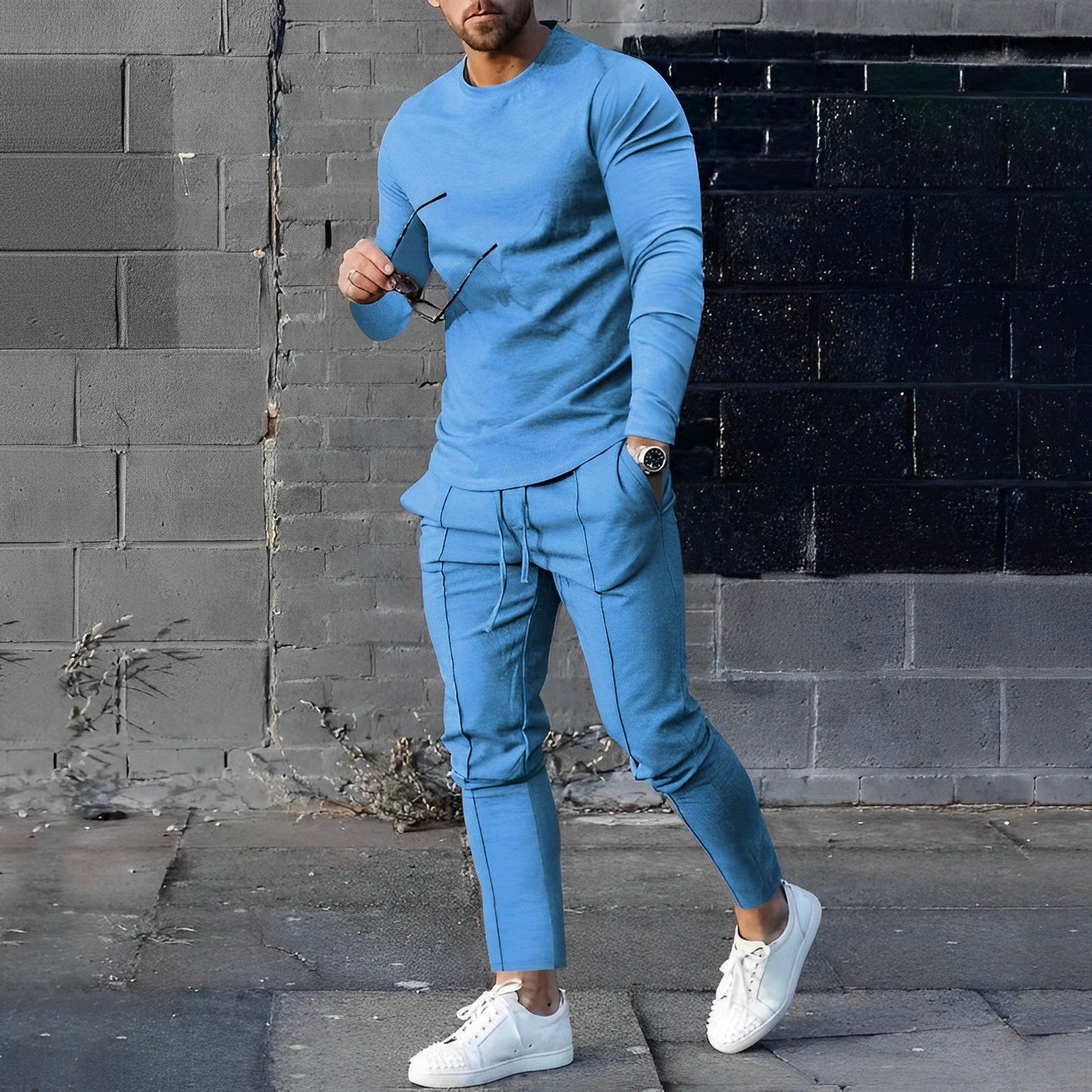 Luca | Elegant Sweatshirt & Jogger Pants Outfit Set