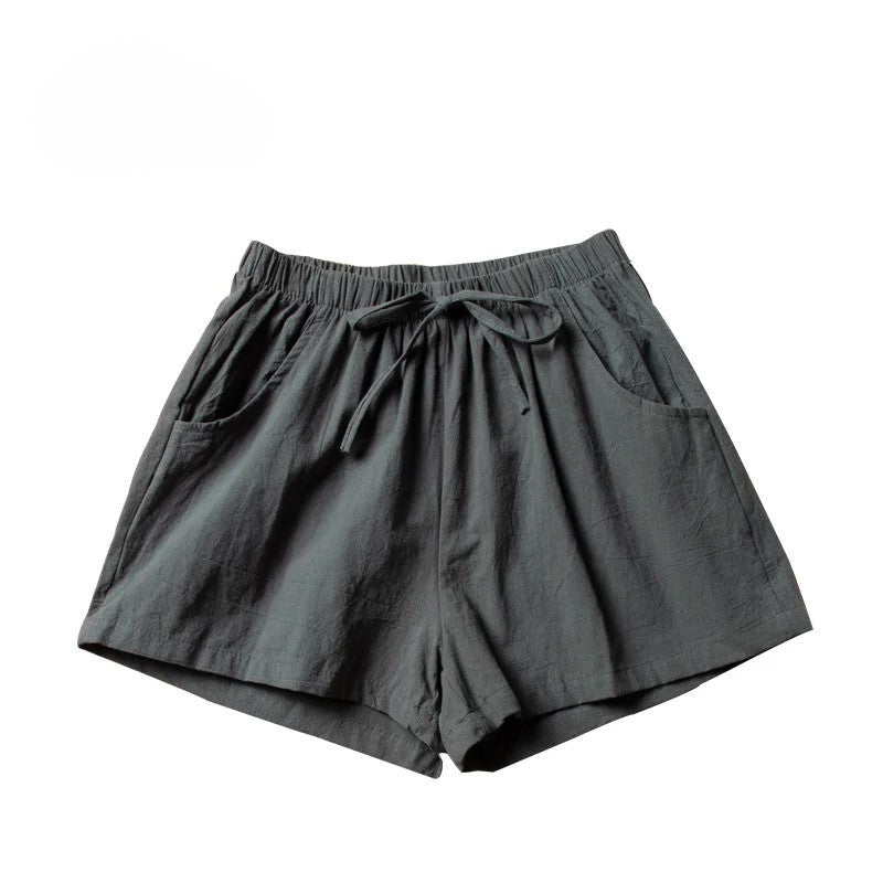 Maris | Relaxed Linen with Tie Waist Shorts